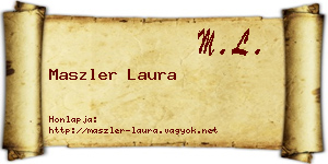 Maszler Laura névjegykártya